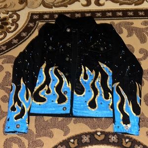 Brand: Waimea, color black/blue, size medium jacket and size 32 in men’s pants